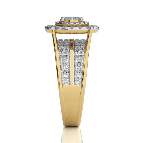 1 1/4 CT.Round Natural Diamond Cluster Ring