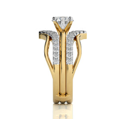 1 1/2 CT. Dreamweaver Wrap Round Lab Created Diamond Enhancer Ring