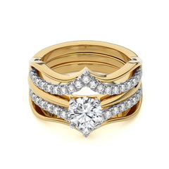 1 1/2 CT. Dreamweaver Wrap Round Lab Created Diamond Enhancer Ring