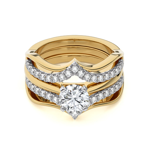 1 1/2 CT. Dreamweaver Wrap Round Lab Created Diamond Enhancer Ring
