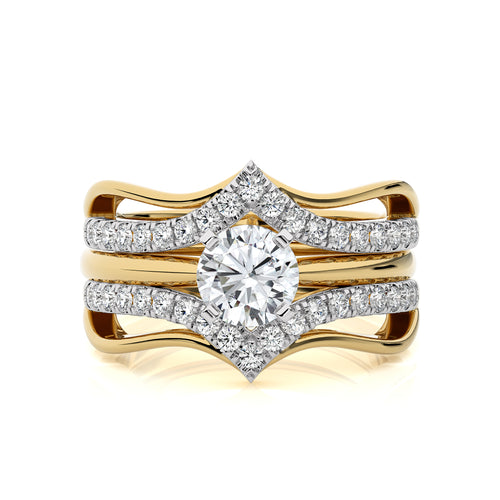 1 1/2 CT. Dreamweaver Wrap Round Lab Created Diamond Enhancer Ring
