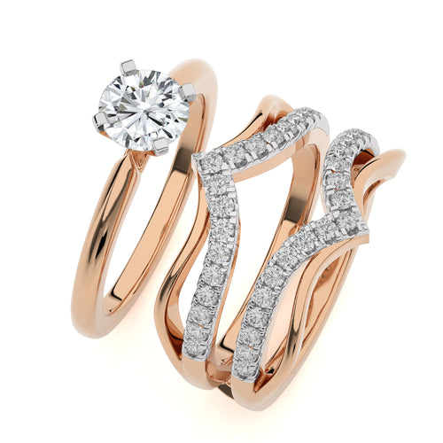 1 1/2 CT. Dreamweaver Wrap Round Lab Created Diamond Enhancer Ring