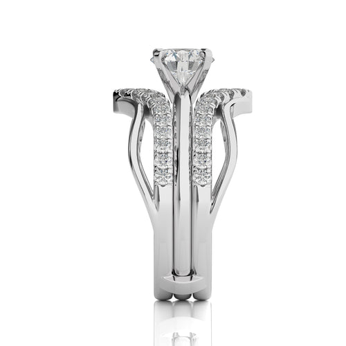 1 1/2 CT. Dreamweaver Wrap Round Lab Created Diamond Enhancer Ring