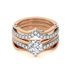 1 1/2 CT. Dreamweaver Wrap Round Lab Created Diamond Enhancer Ring