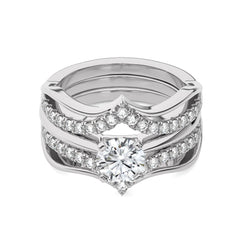 1 1/2 CT. Dreamweaver Wrap Round Lab Created Diamond Enhancer Ring