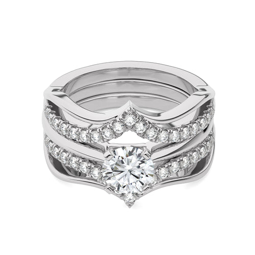 1 1/2 CT. Dreamweaver Wrap Round Lab Created Diamond Enhancer Ring