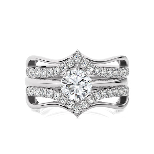1 1/2 CT. Dreamweaver Wrap Round Lab Created Diamond Enhancer Ring