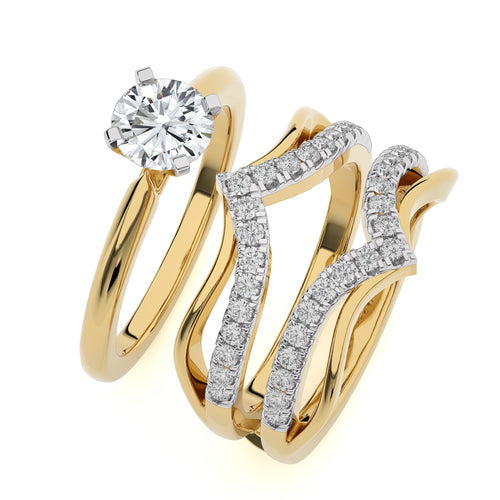 1 1/2 CT. Dreamweaver Wrap Round Lab Created Diamond Enhancer Ring