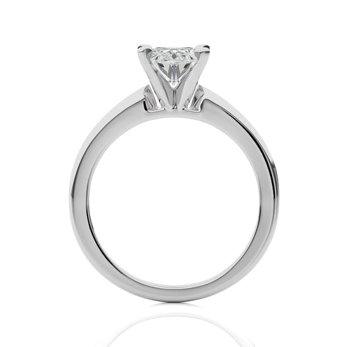 1 1/2 CT. Forever Link Pair of  Oval Solitaire Ring with Round  Lab created Diamond matching band