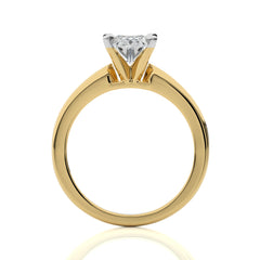 1 1/2 CT. Forever Link Pair of  Oval Solitaire Ring with Round  Lab created Diamond matching band