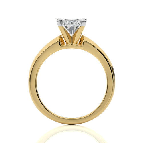 1 1/2 CT. Forever Link Pair of  Oval Solitaire Ring with Round  Lab created Diamond matching band