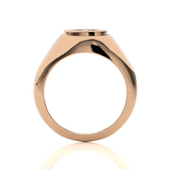 1/2 CT. Perpetual Grace Oval Lab Created Diamond Bezel Ring