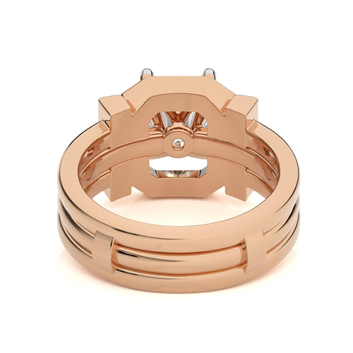 1 3/4 CT. Regal Reflection Emerald Lab Created Diamond Ring with Enhancer