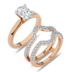 1 1/2 CT. Immortal Oval Lab Created Diamond Ring With Enhncer