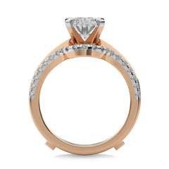 1 1/2 CT. Immortal Oval Lab Created Diamond Ring With Enhncer