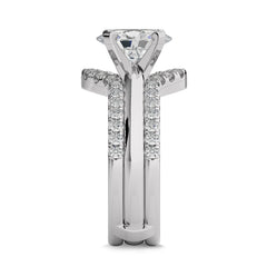 1 1/2 CT. Immortal Oval Lab Created Diamond Ring With Enhncer