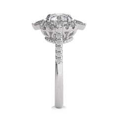 2 CT. Round and Pear Lab Created Diamond Anniversary Ring
