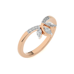 1/4 CT. Three Stone Marquise and Round Lab Created Diamond Ring