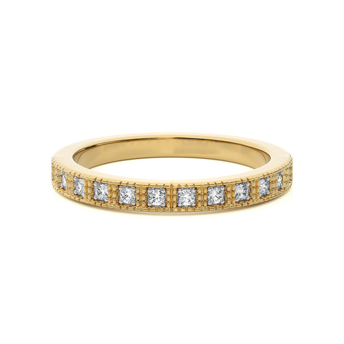 1/6 CT. Round Lab Created Diamond Half Eternity Band