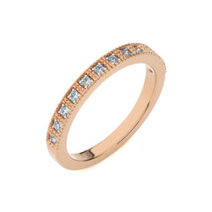 1/6 CT. Round Natural Diamond Half Eternity Band