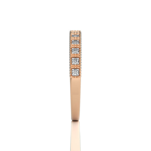 1/6 CT. Round Natural Diamond Half Eternity Band