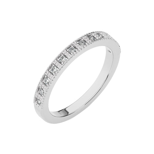 1/6 CT. Round Lab Created Diamond Half Eternity Band