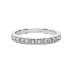 1/6 CT. Round Natural Diamond Half Eternity Band
