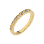 1/6 CT. Round Natural Diamond Half Eternity Band