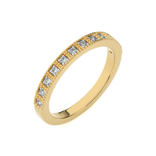 1/6 CT. Round Natural Diamond Half Eternity Band