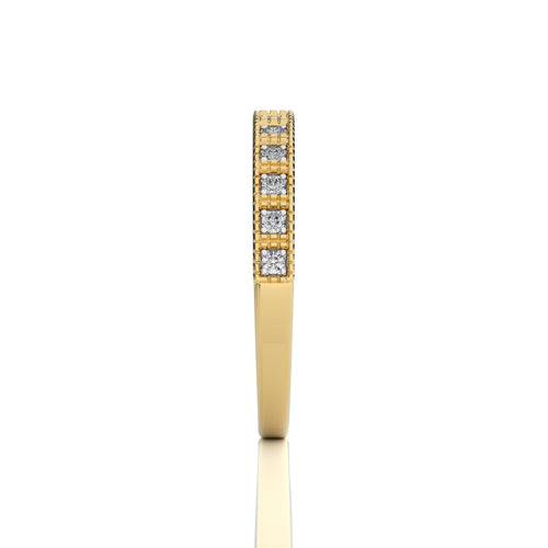 1/6 CT. Round Natural Diamond Half Eternity Band