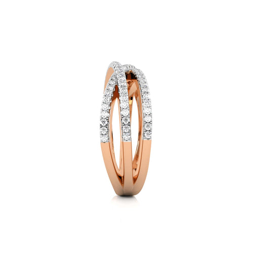 1/3 CT. Round Lab Created Diamond Criss Cross Diamond Ring