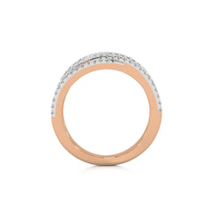 1/3 CT. Round Lab Created Diamond Criss Cross Diamond Ring