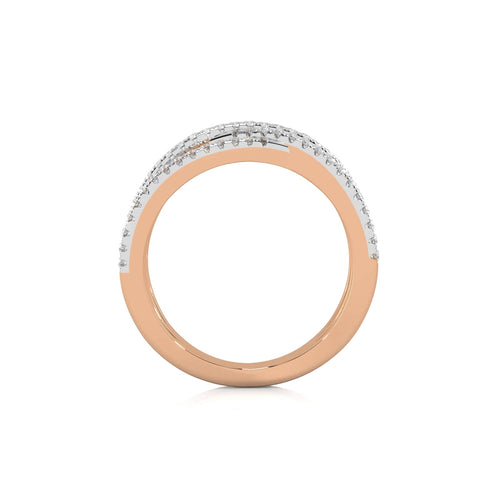 1/3 CT. Round Lab Created Diamond Criss Cross Diamond Ring