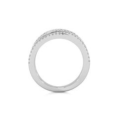 1/3 CT. Round Lab Created Diamond Criss Cross Diamond Ring