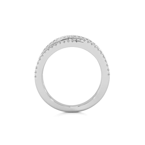 1/3 CT. Round Lab Created Diamond Criss Cross Diamond Ring