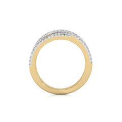 1/3 CT. Round Lab Created Diamond Criss Cross Diamond Ring