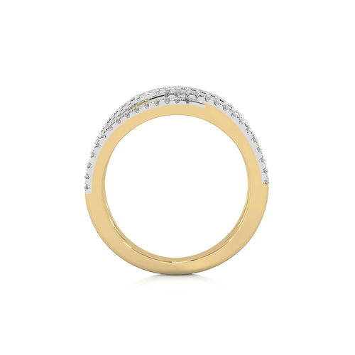 1/3 CT. Round Lab Created Diamond Criss Cross Diamond Ring
