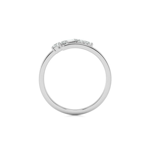 1/4 CT. Multi Shape Three Stone Lab Created Diamond Ring