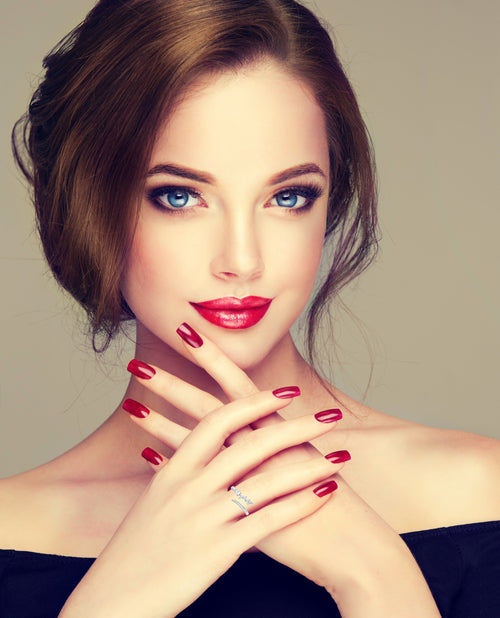 1/4 CT. Multi Shape Three Stone Lab Created Diamond Ring