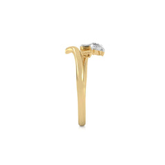 1/4 CT. Multi Shape Three Stone Lab Created Diamond Ring