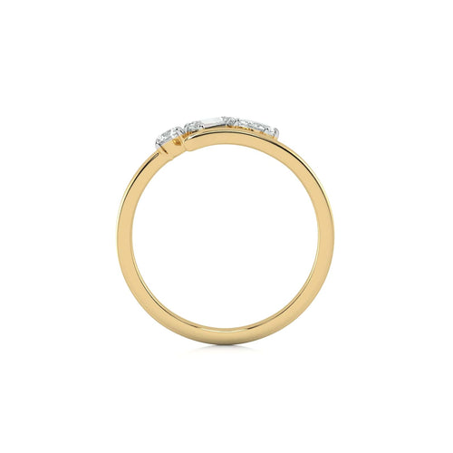 1/4 CT. Multi Shape Three Stone Lab Created Diamond Ring