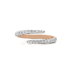 1/2 CT. Round Lab Created Diamond Open Wrap Ring