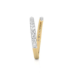 1/2 CT. Round Lab Created Diamond Open Wrap Ring