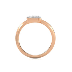 1 CT. Twin Toi et Moi Style Natural Diamond Ring