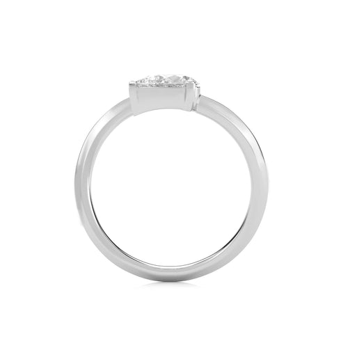 1 CT. Twin Toi et Moi Style Lab Created Diamond Ring