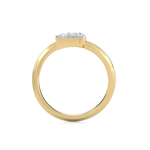 1 CT. Twin Toi et Moi Style Lab Created Diamond Ring