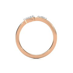 3/8 CT. Oval and Pear Lab Created Diamond Two Headed Ring