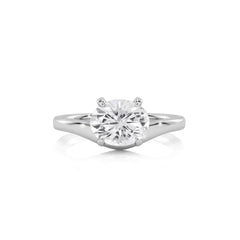 1 1/2 CT. Round Natural Diamond Solitaire Ring