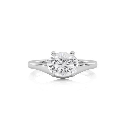 1 1/2 CT. Round Natural Diamond Solitaire Ring