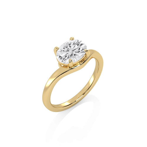 1 1/2 CT. Round Natural Diamond Solitaire Ring